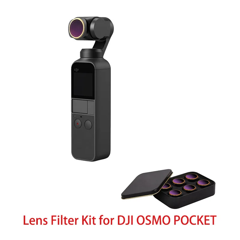 

Набор фильтров для объектива камеры MCUV CPL NDPL ND64-PL ND4 ND8 для DJI OSMO POCKET 2 Gimbal Accessories