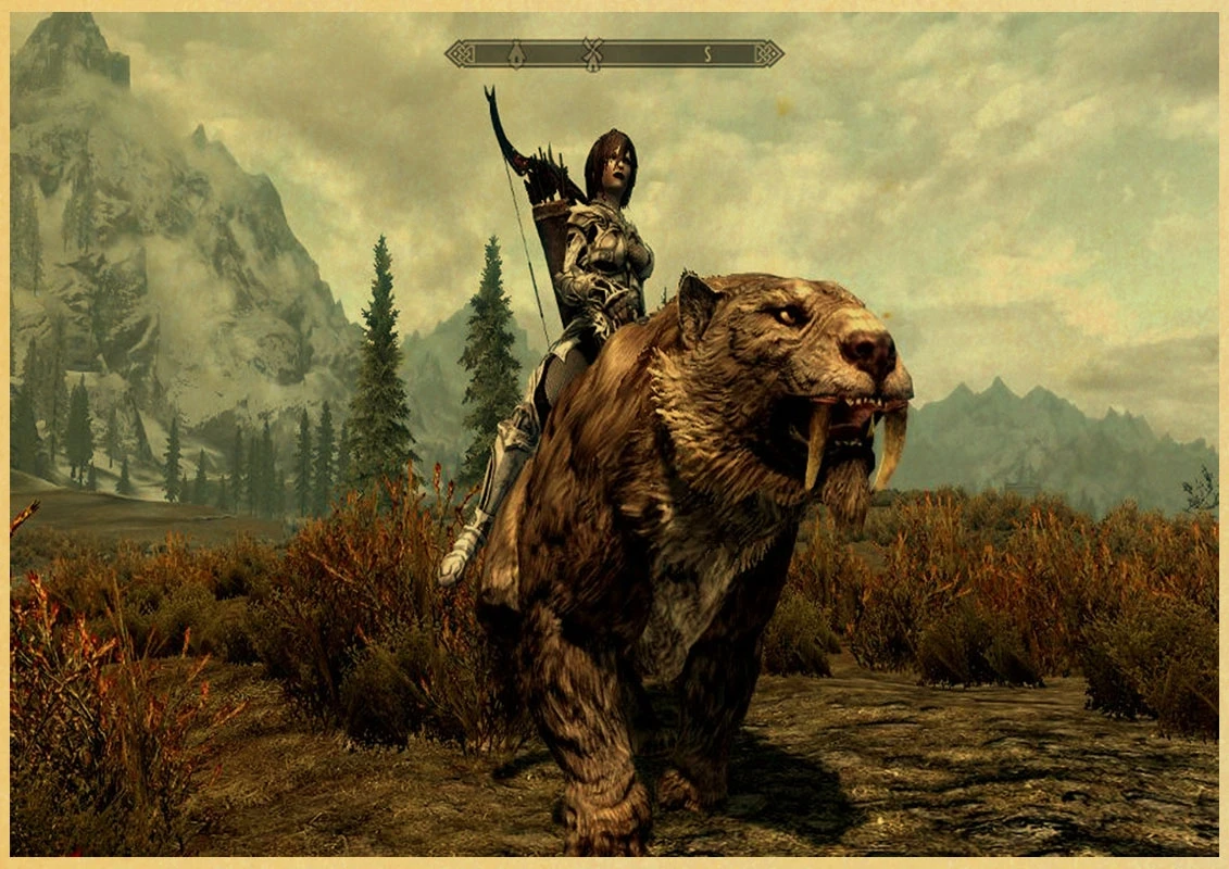 Ролевые игры The Elder Scrolls V Skyrim ролевые карты ретро постер винтажный настенный Декор для дома бара кафе для детской комнаты