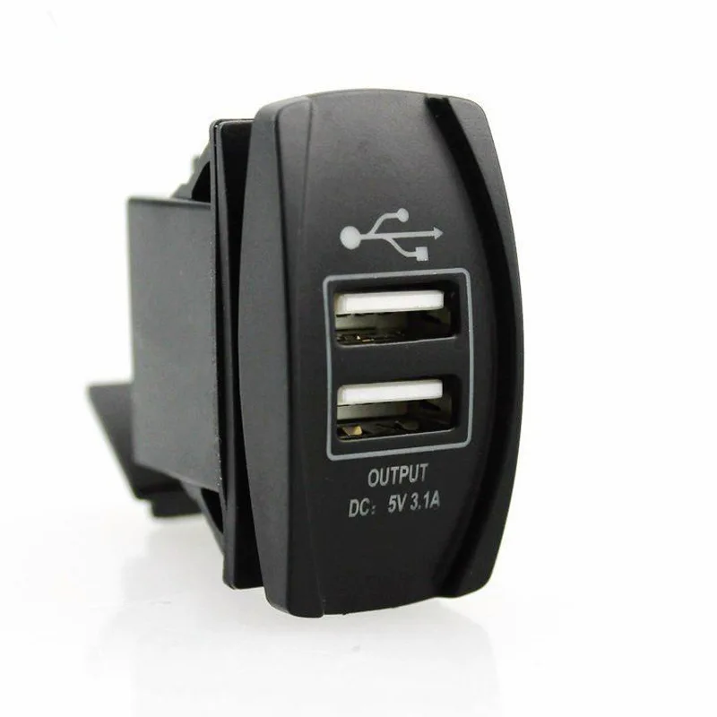 Универсальная 12-24 V зарядка с usb-разъемом для автомобильного мотоцикла 3.1A Mini Auto 2 USB с двойным портом зарядное устройство адаптер для iPhone Xiaomi Redmi