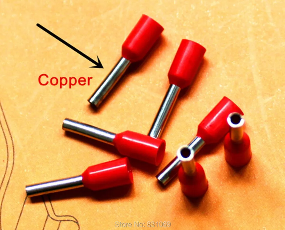

1000pcs/Lot E1510 16 AWG 1.5mm2 Insulated Cord End Terminal Wire Ferrules Brand New