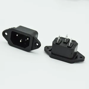5 шт.лот IEC 320 C14 3 контакта Штекерная панель входные розетки разъемы переменного тока 250 в 10 А