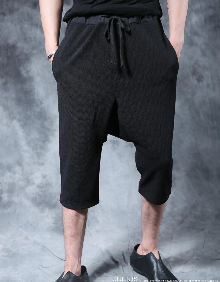 Новинка 2017 Мужская одежда модные волосы стиль капри брюки повседневные певица