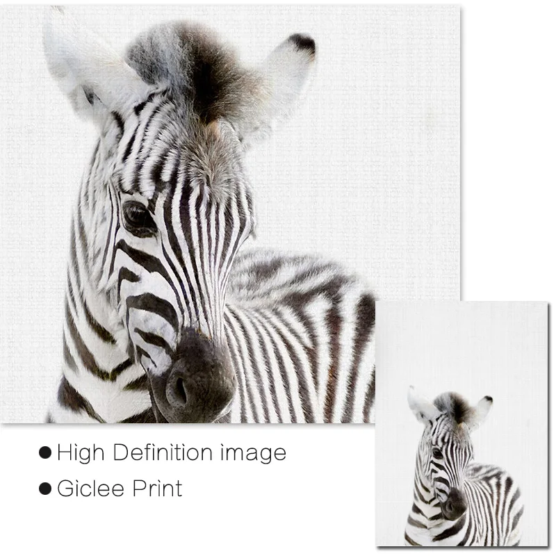 Детский Тигр Лев Обезьяна Зебра Печать сафари животные декор для детской комнаты