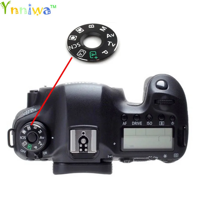 For Canon 5D2 5D3 5D4 60D 70D 6D 7D 80D 600D 700D 7D2 5Ds mode dial pad turntable patch, tag plate nameplate Camera repair parts