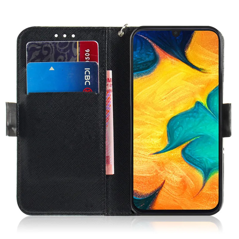 Чехол книжка для Samsung Galaxy A30 из ПУ кожи|Чехлы-портмоне| |