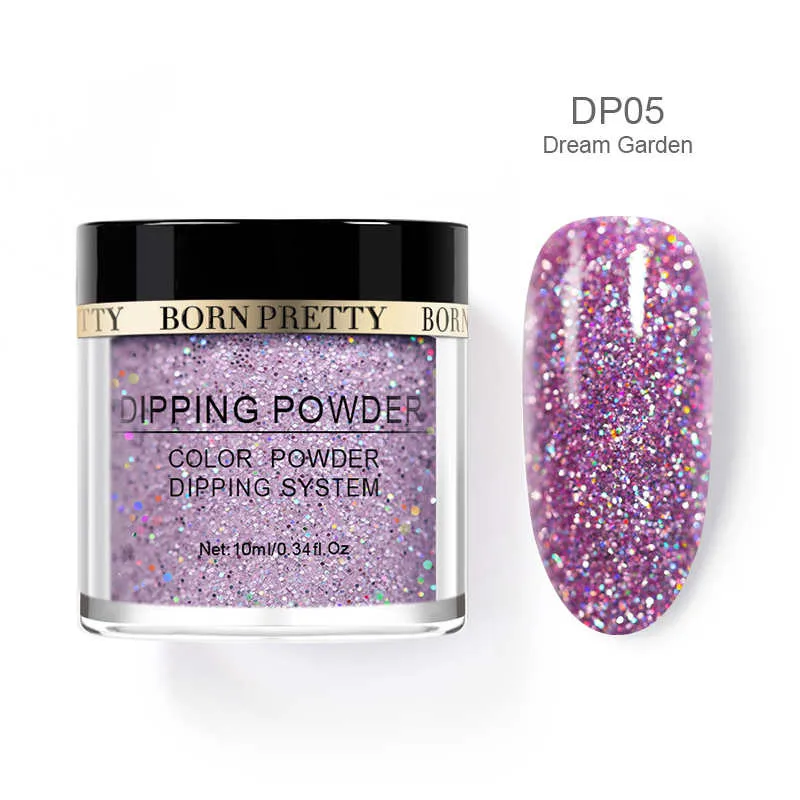 BP-DP05 BORN PRETTY жемчуг окунания ногтей порошок Сияющий голографический блеск Dip мощность ногтей градиент французский натуральный сухой без лампы лечения - Цвет: BP-DP05