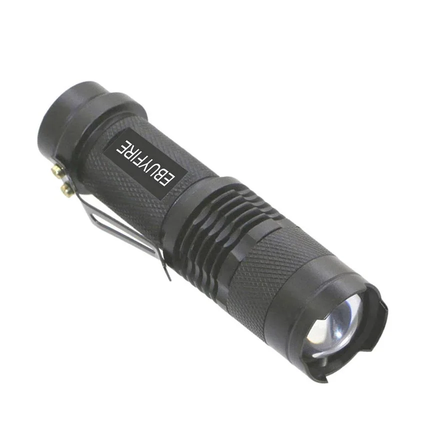 Мини фонарик Q5 UV 395nm светодиодный с увеличением ультрафиолетовый AA 14500