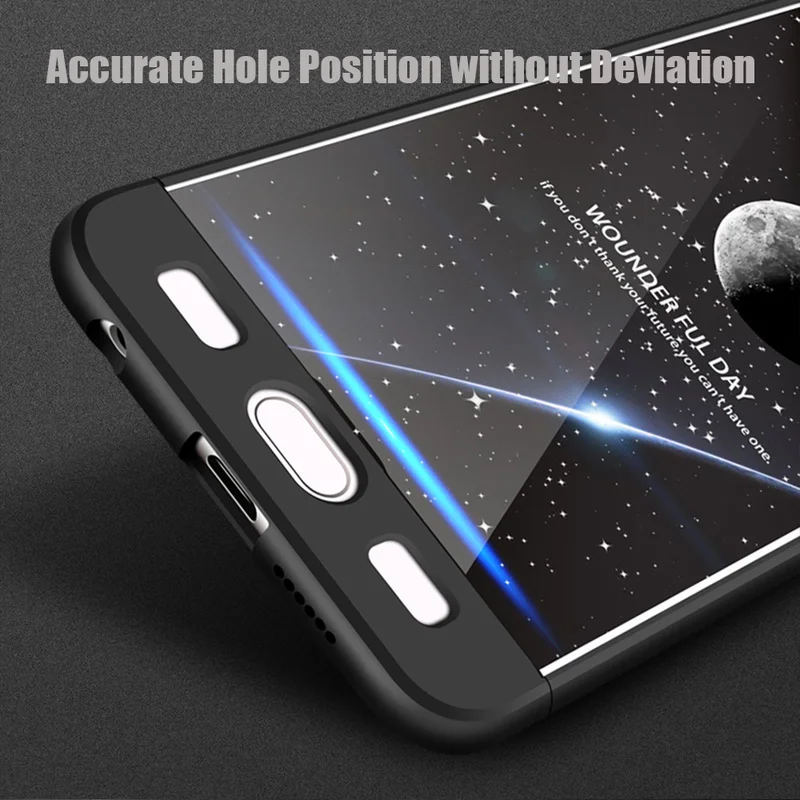 Чехол с полной защитой 360 для Huawei Honor 9 Lite оригинальный жесткий чехол ПК защитный