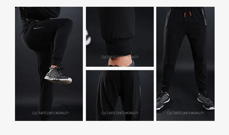 Мужские спортивные легинсы для бега баскетбола фитнеса быстросохнущие