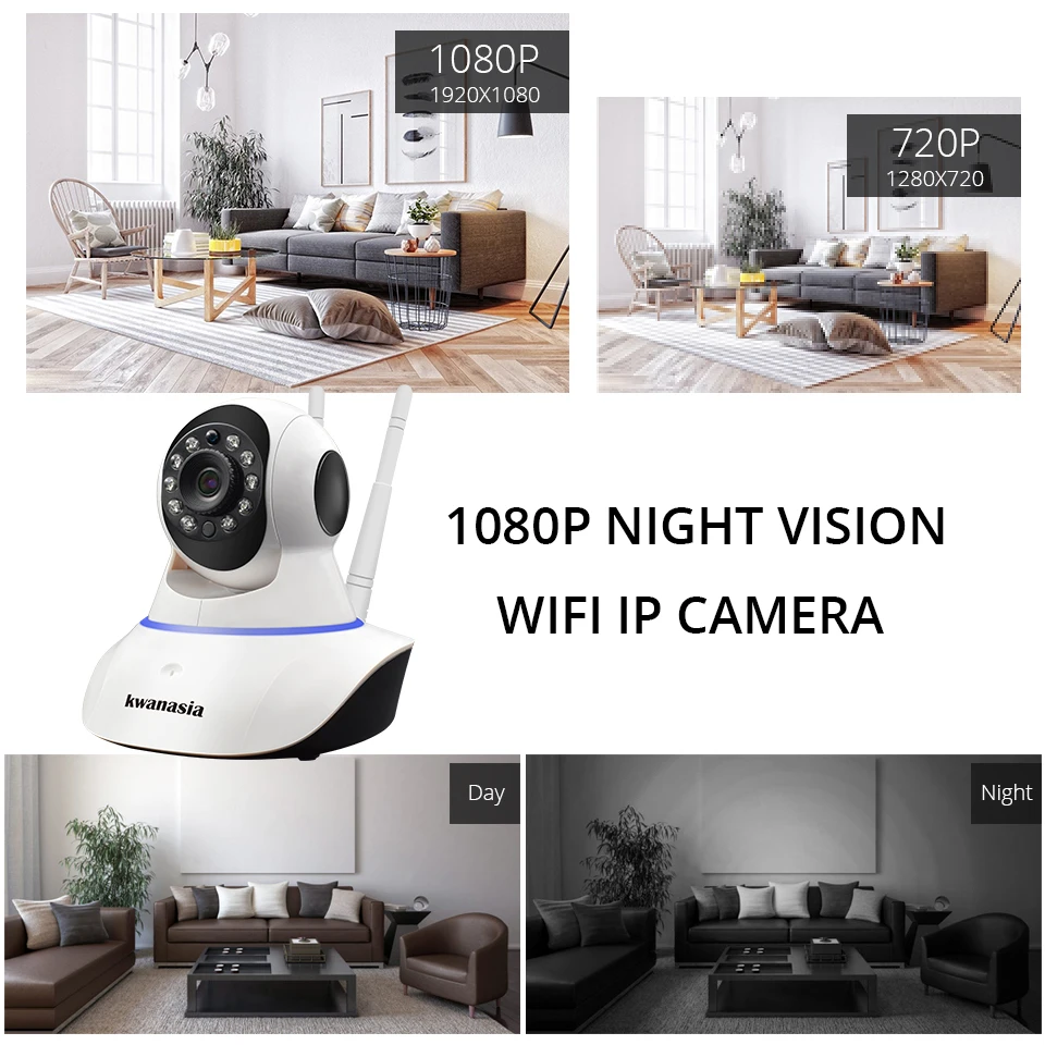 IP камера видеонаблюдения 1080P 2 Мп Wi Fi PTZ|Камеры видеонаблюдения| |
