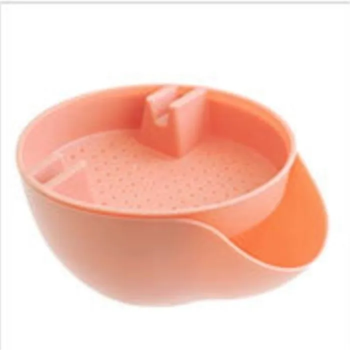 Pink Многофункциональный двойной слой сухие фрукты конфеты контейнеры закуски Дыня орех семена коробка для хранения держатель мусора тарелка блюдо-Органайзер - Цвет: Pink