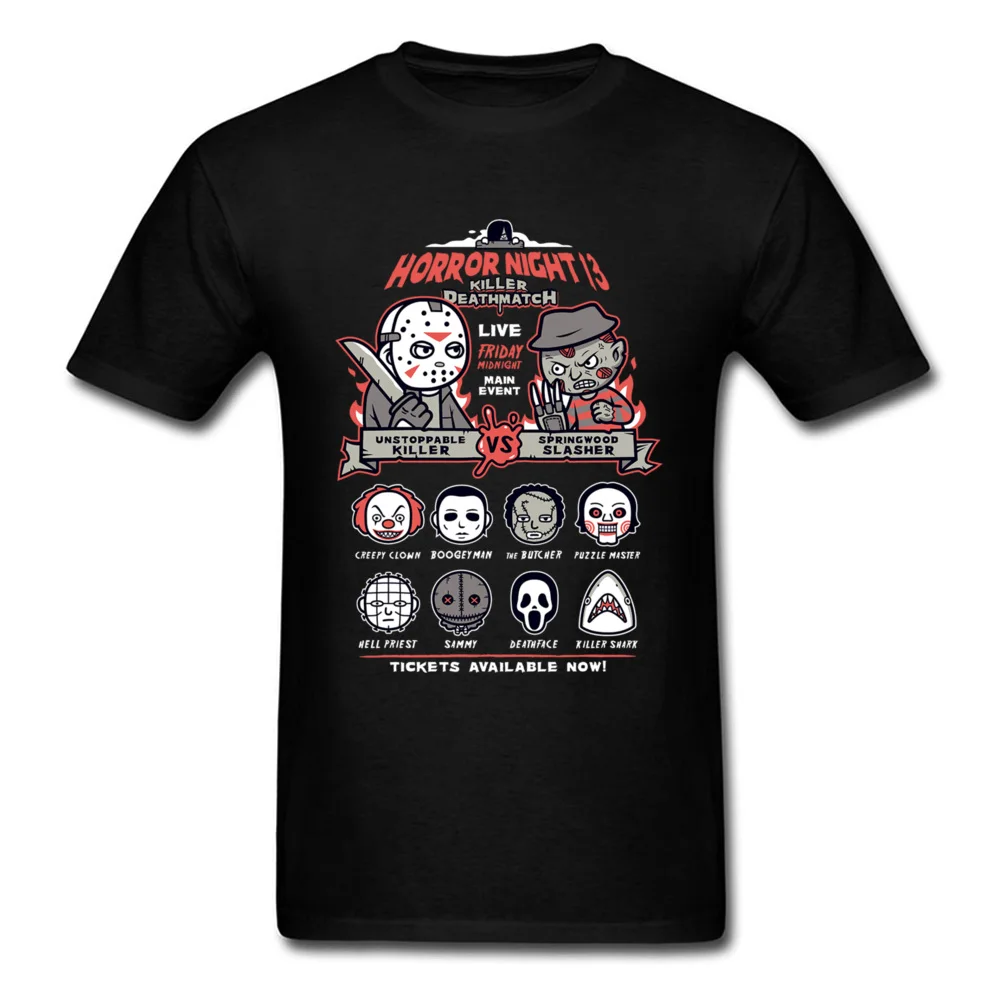 Страшная ночь Футболка мужская футболка Pinhead Friday 13th хлопковые футболки с
