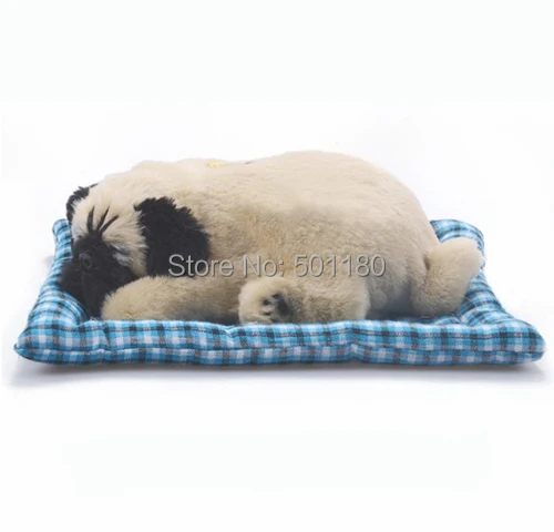 

free shipping birthday gift handmade sleeping animal dog toy with barking for gift and decoration