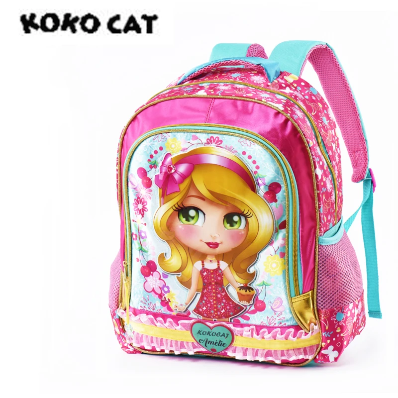 Рюкзак для школы Cartoon 3D Kids Children Cool Girls Bags Bookbag Backpacks for Teens Student Schoolbag.