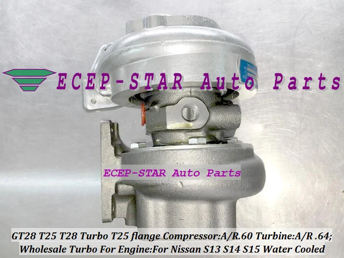 Турбокомпрессор T25T28 T25/28 T25 T28 для NISSAN Silvia Bluebird S13 S14 S15 180SX 200SX 1.8L 2.0L Com A/R. 60 турбина 64 |