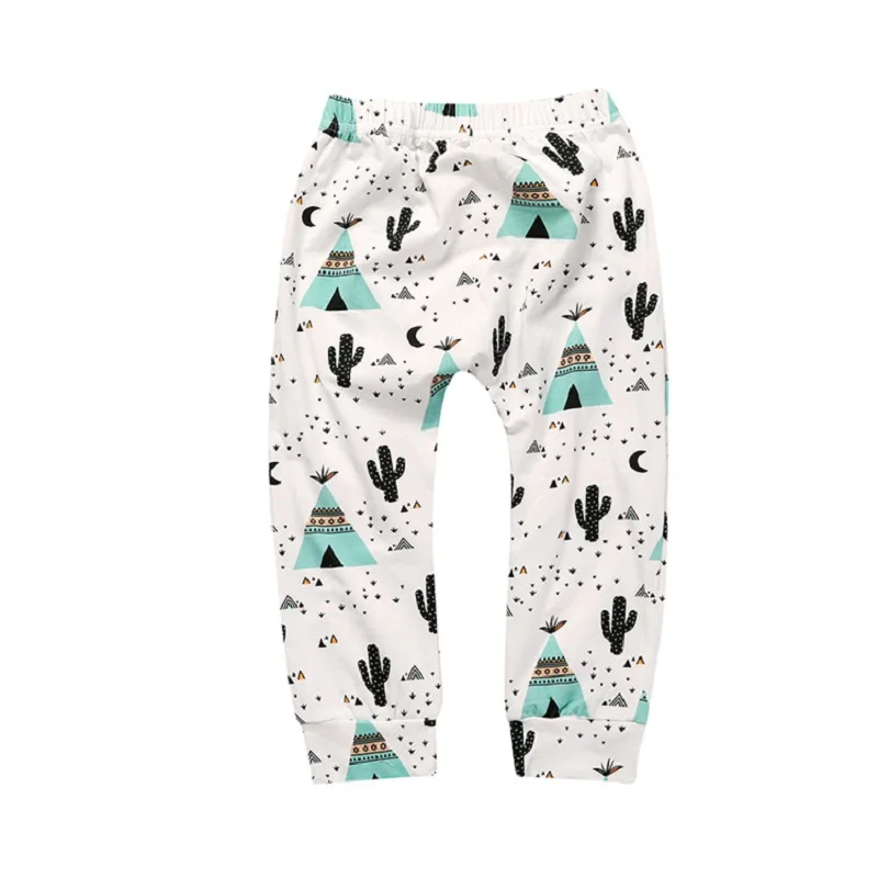 Модные брюки для мальчиков и девочек лимон/акула/арбуз/лиса/панда шаровары