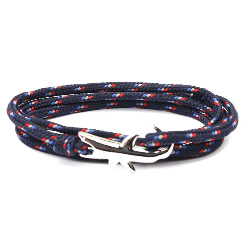 Мужские и женские серебряные браслеты KBAP крутой мореходный Морской браслет на