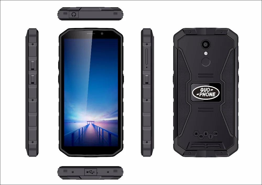 Guophone XP9800 Waterproof IP68 Smartphone 5.5&quot HD MTK6739 Quad Core Android 8.1 2GB RAM ROM 16GB 8MP 6500mah 4G Mobile Phone |