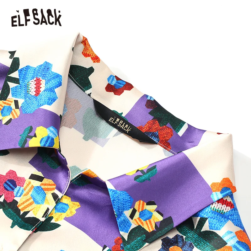 Рубашка ELFSACK женская винтажная с цветочным принтом| |