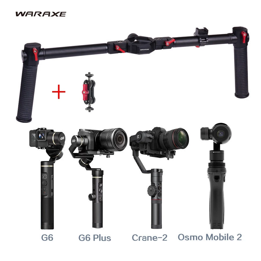 Waraxe otopal с двойной ручкой ручной комплект для карданного крана Zhiyun кран плюс 2 V2 Feiyu
