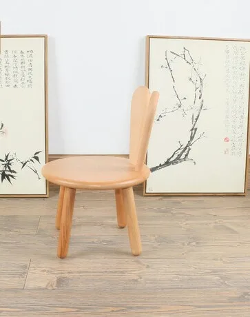 Стулья для детей Детская мебель из соснового твердый деревянный стул детский