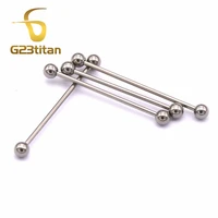 g23titan 14g g23 titanium vertical industrial piercing barbell ear piercing jewelry sgs certification