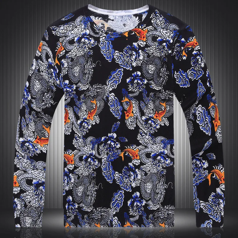 Модный эксклюзивный свитер с персонализированным рисунком небольших тигров