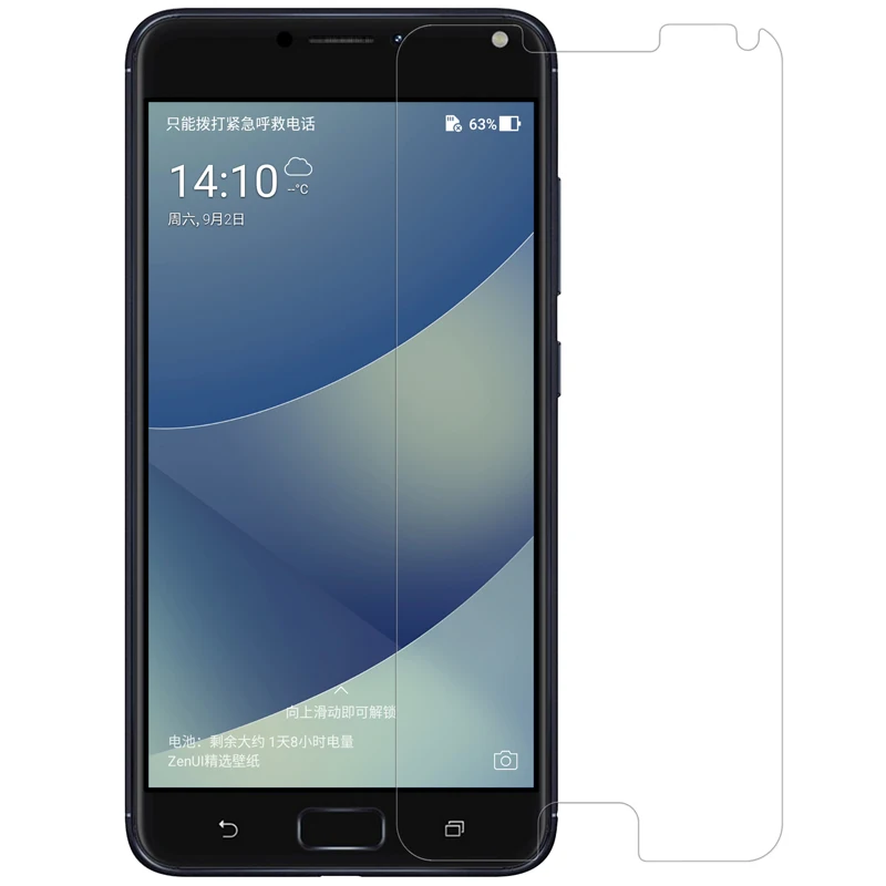 2 шт/комплект Экран протектор для Zenfone 4 Max NILLKIN Super Clear Anti Fingerprint Защитная Плёнки ASUS