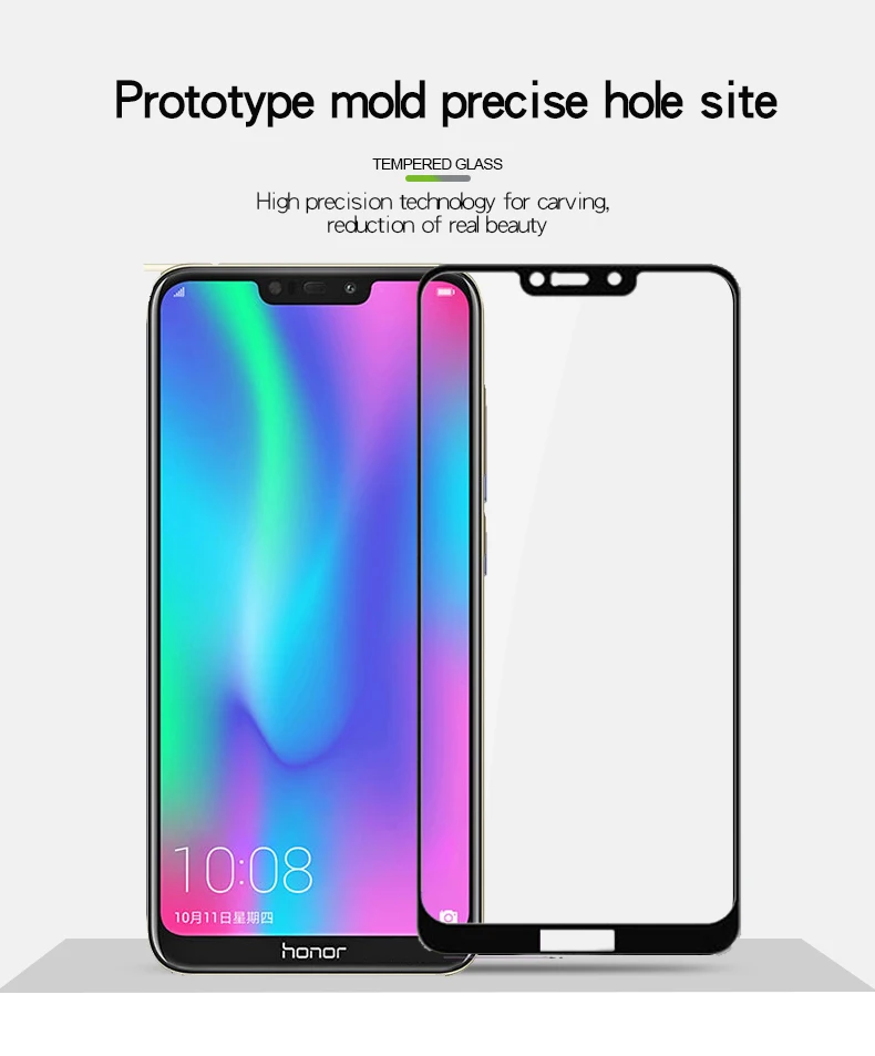3D полное покрытие для huawei Honor 8a Закаленное стекло Защитная пленка для Honor 8X 8C 8 Lite A X C светильник защита экрана клей