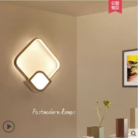 modern minimalist led bedside lamp nordic personality creative staircase aisle corridor bedroom wall lamp living room wall lamp