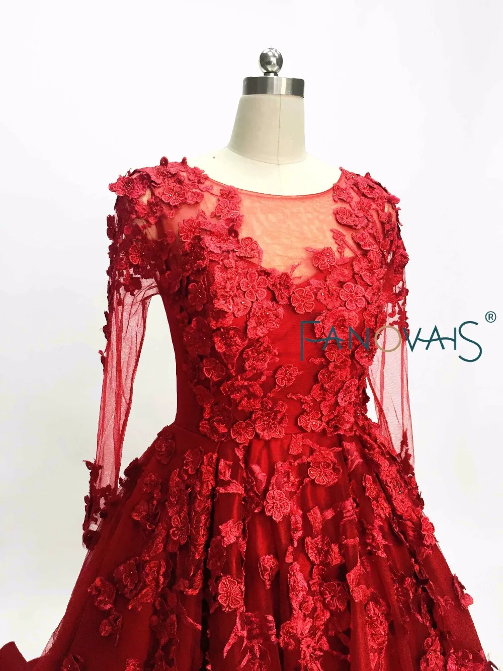 Burgundy Prom Dresses 2019 Long Sleeves Evening Gowns Luxury Evening Dresses Vestido de festa robe de soiree prom party gowns