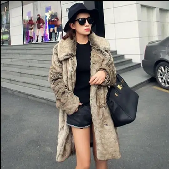 Новинка 2019 зимняя женская куртка из искусственного меха пальто теплое Femme