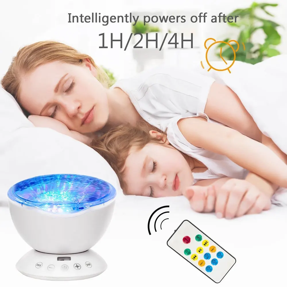 Пульт дистанционного управления океан проектор волн 12 светодио дный & 7 цветов