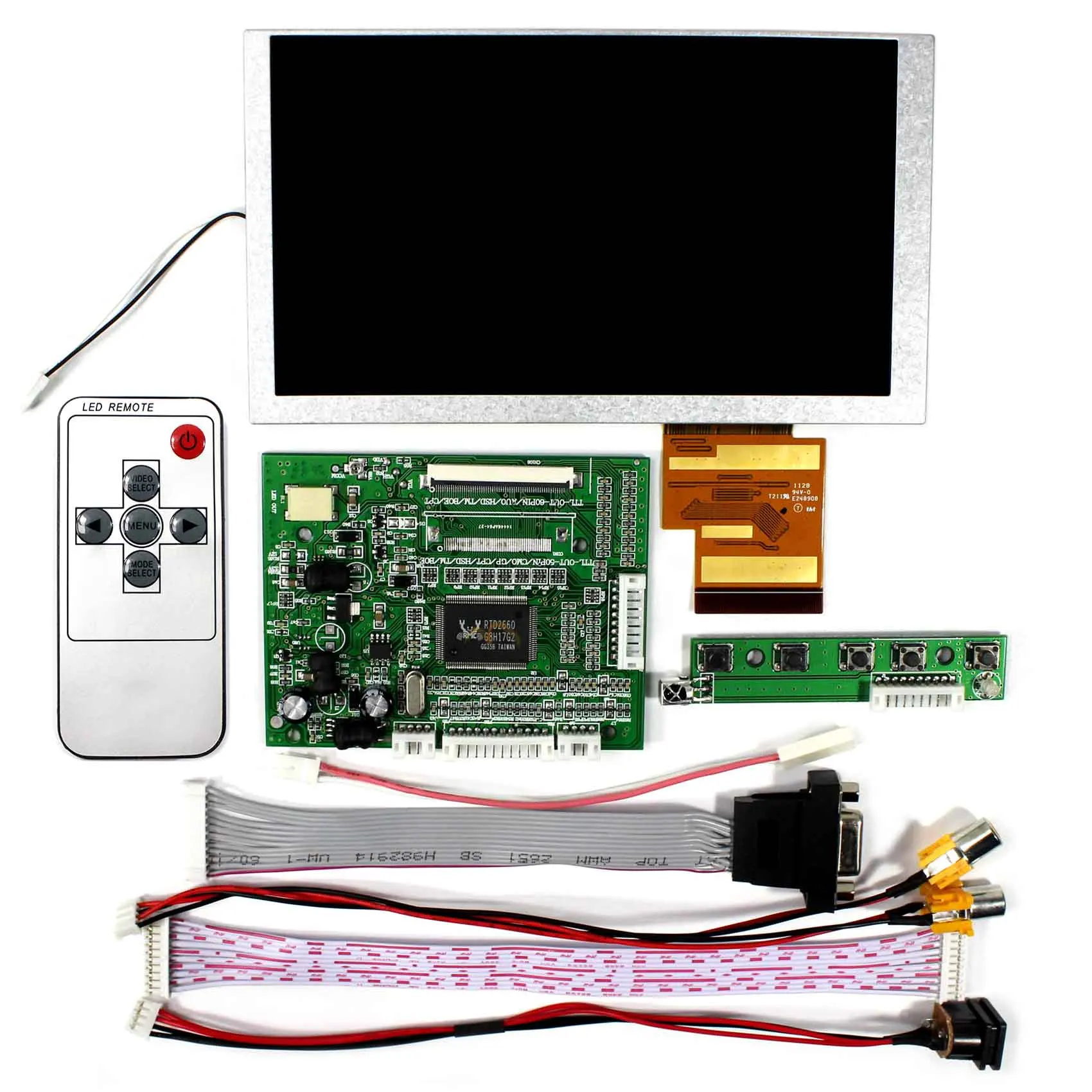 6 2 дюймовый HSD062IDW1 800x480 ЖК дисплей + VGA 2AV обратная плата драйвера|Запасные части| |