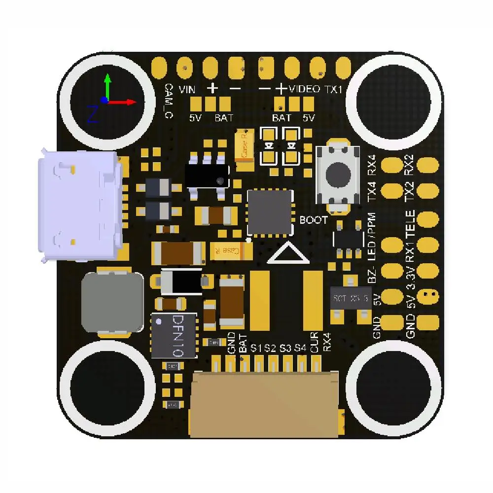 AIKON AK32 Flytower MINI STM32F405 Контроллер полета и 35A Blheli_32 2-6S Combo бесщеточный ESC для моделей RC ЗАПАСНЫЕ ЧАСТИ