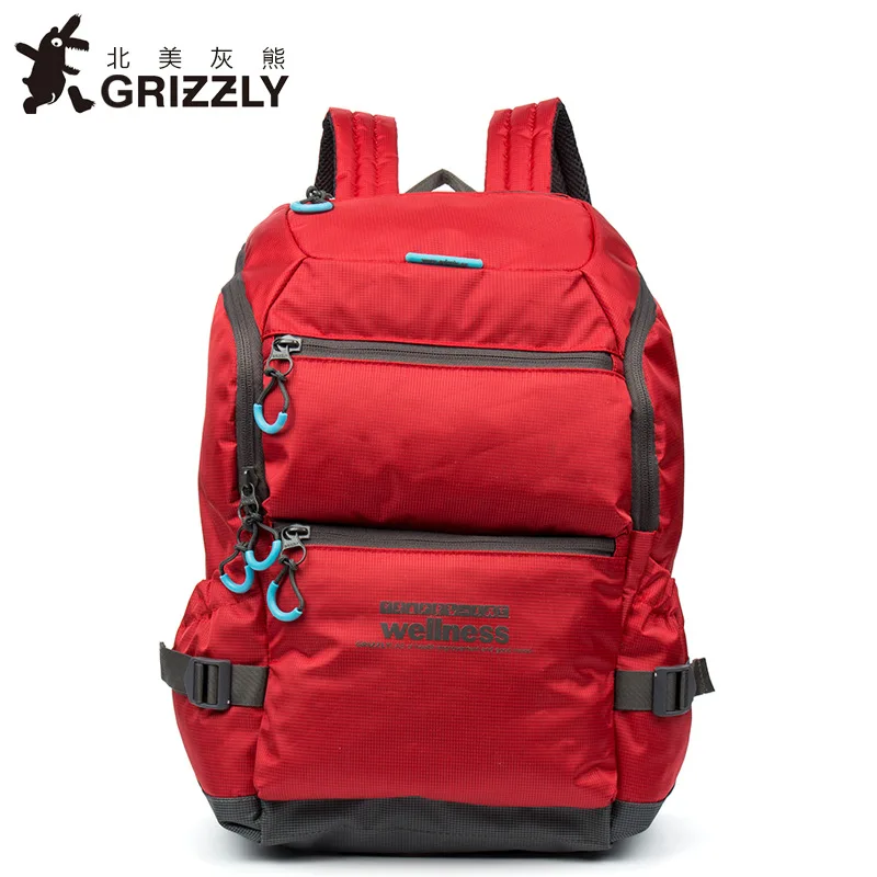 GRIZZLY модный мужской рюкзак большой емкости школьные сумки для подростков мальчиков повседневная Водонепроницаемая дорожная сумка - Цвет: RU-710-2-2
