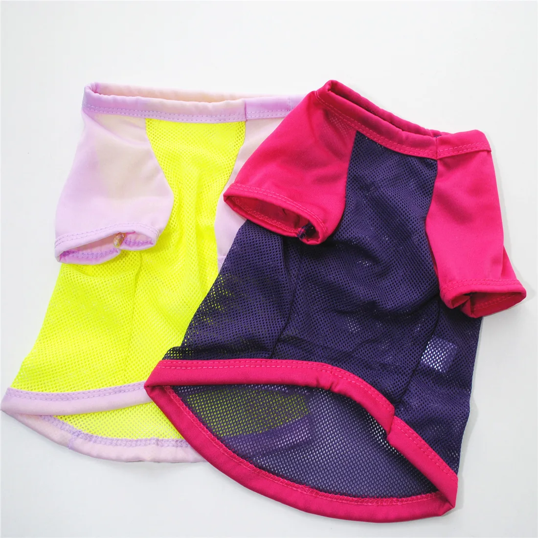 Летняя одежда для собак маленькая собака Кот Щенок футболка дышащая Милая