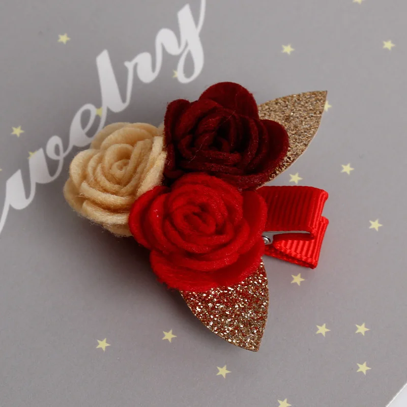 Новые заколки для волос с цветами камелии милые аксессуары девочек розовые синие