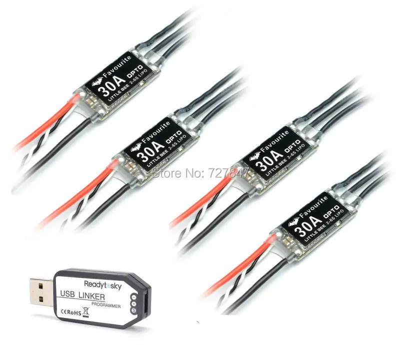 4 шт. 100% оригинальный FVT Littlebee 30a Mini ESC (2 6S) OPTO USB компоновщик программист для