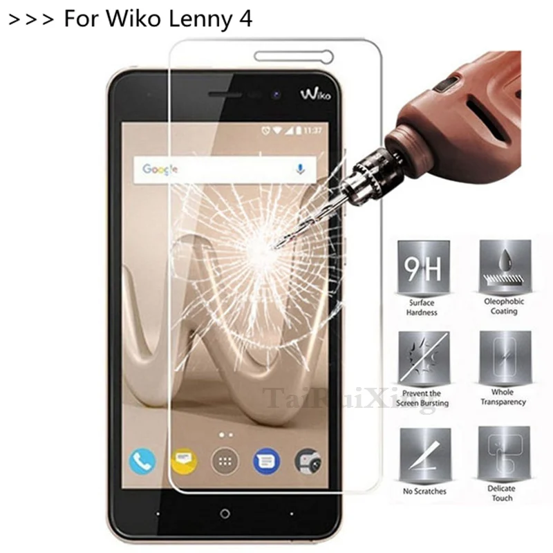 Закаленное стекло для экрана TaiRuiXing 2.5D 0 26 мм 9H Wiko Lenny 4 закаленное защитное wiko lenny * |