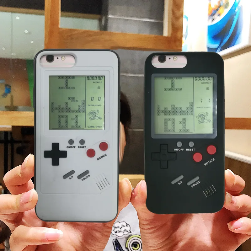 Игровая консоль телефонные чехлы для iPhone X 6 plus 6s 7 8 Play Blokus игровая чехол Защитный