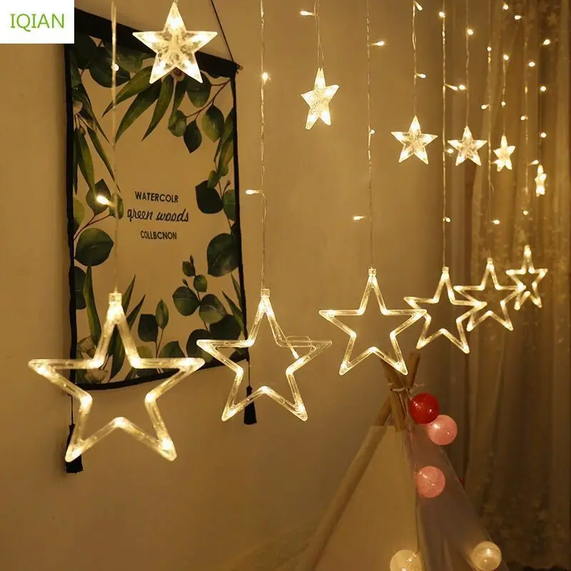 IQIAN Led Christmas Decorations for Home String Fairy Lights Outdoor Garland Tree Decor Navidad 2019 | Дом и сад