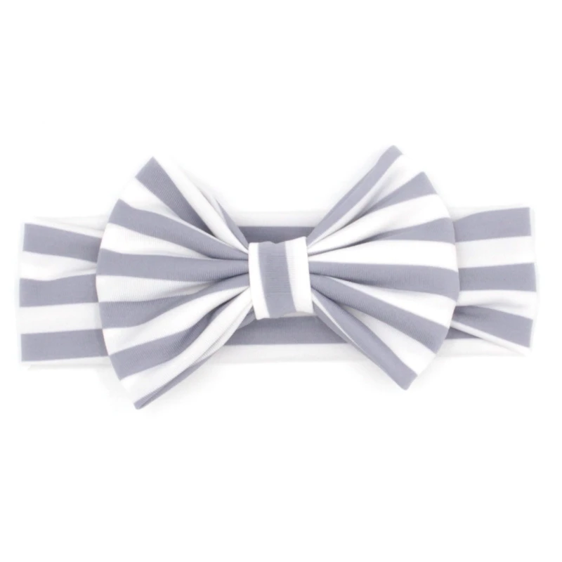 1PC Retail New Cute Baby Headband 5"Bow Stripe Hair Accessory Children Birthday Party Hairband |