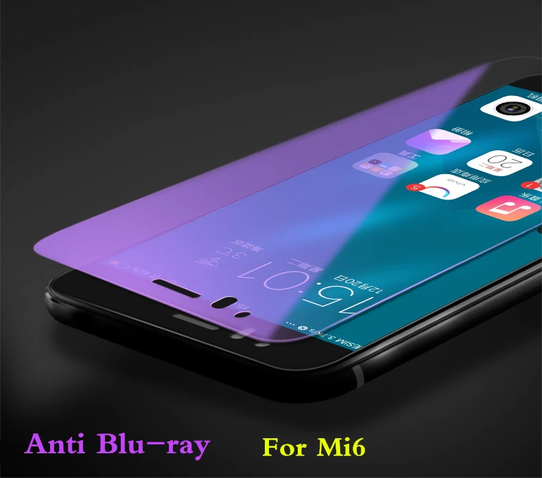 Mi6 Anti Blu-ray Закаленное стекло 9H для Xiaomi mi 6 mi 5x mi 5S Plus, Защитное стекло для Xiaomi Mi5X Mi6 Mi5S plus, защитное стекло - Цвет: Mi6 Anti Blu-ray