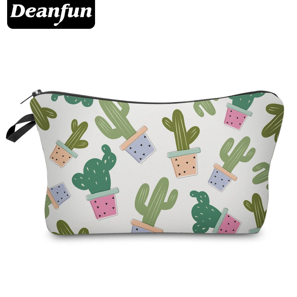 Deanfun 3D печать кактуса косметички милые Несессер для девочек макияж путешествия