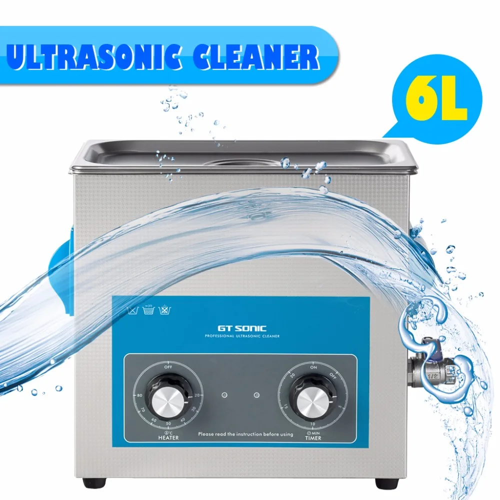 GT Sonic 6L цифровой дисплей ультразвуковой очиститель Очистительная техника для