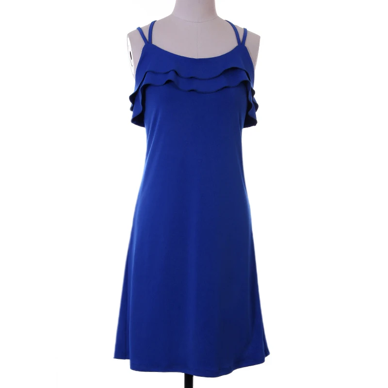 Летнее мини платье с рюшами Сексуальные вечерние платья открытой спиной и