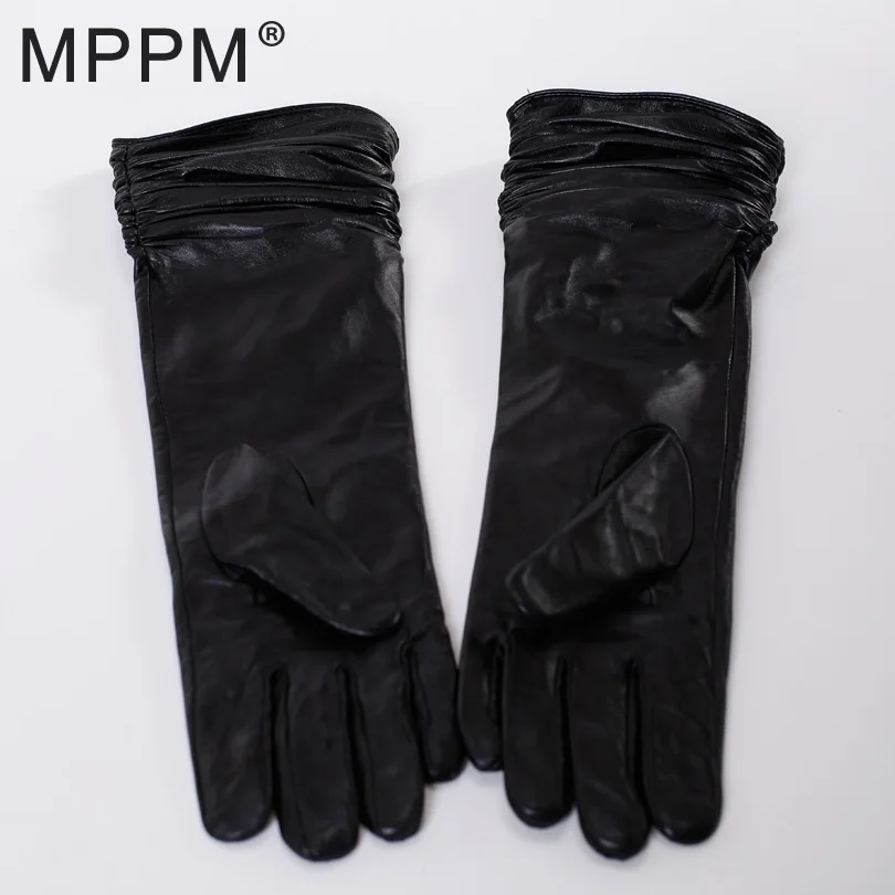 Перчатки MPPM из натуральной овечьей кожи женские кожаные перчатки высокого
