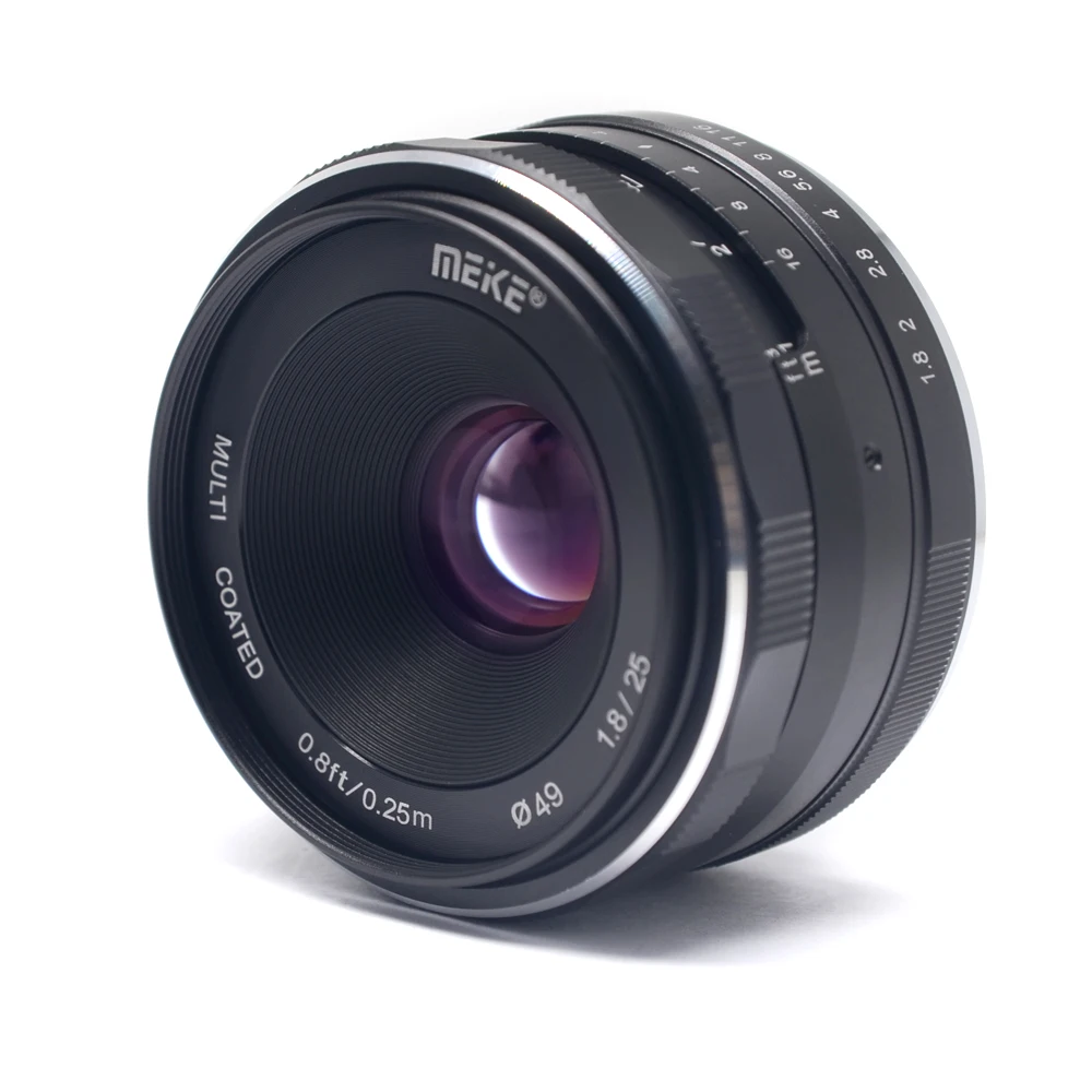 Майке 25 мм f/1,8 Широкий формат Объектив Ручная фокусировка объектива для Canon EF-M G7XII G3X M2 M5 M6 M3 m10 M50 беззеркальных камер с APS-C