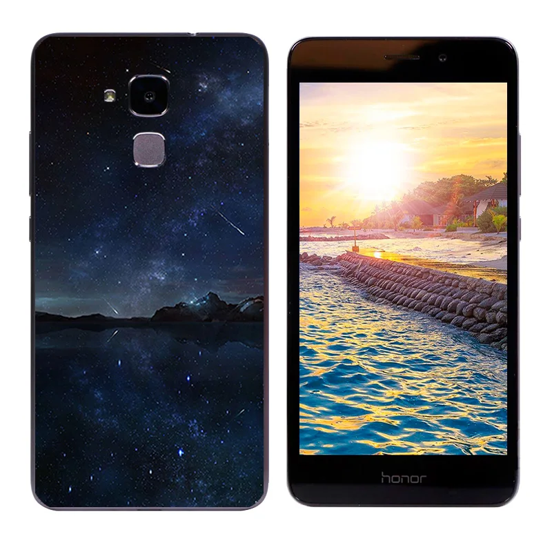 Мягкий силиконовый чехол для Huawei Honor 5C/7 Lite/GT3 5 2 дюйма с принтом кошки C |